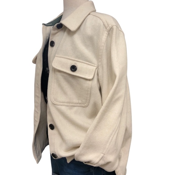 Free Assembly Women's Wool Blend Shirt Jacket - Picture 4 of 11